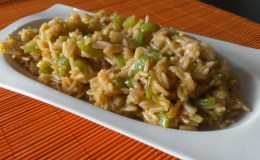 120. Salteado de Arroz y Judías Verdes con salsa Miso (30&nbsp;min)